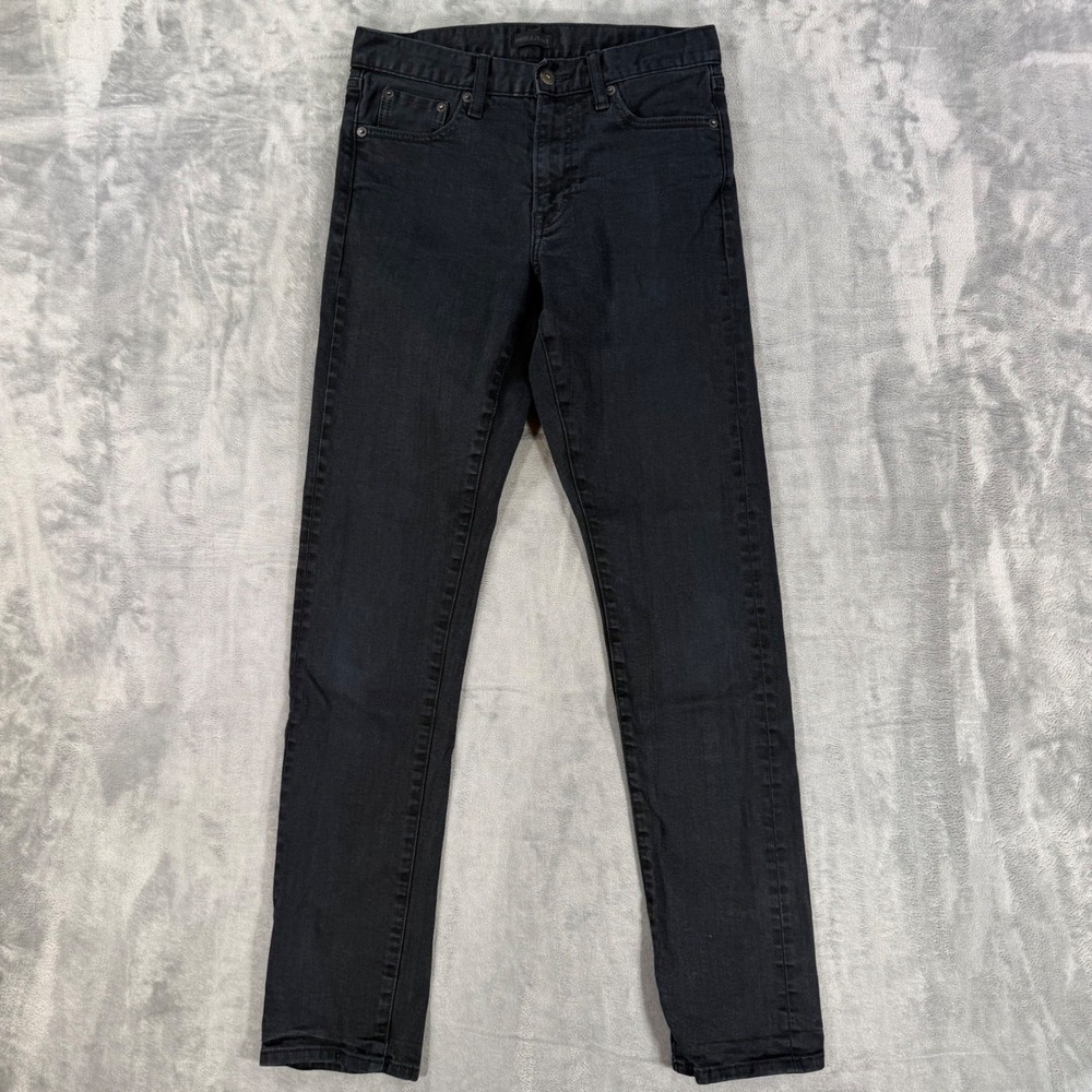 Uniqlo Selvedge Slim Fit Jeans Men's Size 28x32 Black Denim Pants (Tag Sz 28x34)